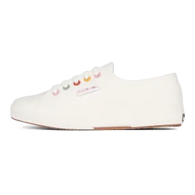 Superga 2750 Rainbow Eyelets White Avorio Groovy