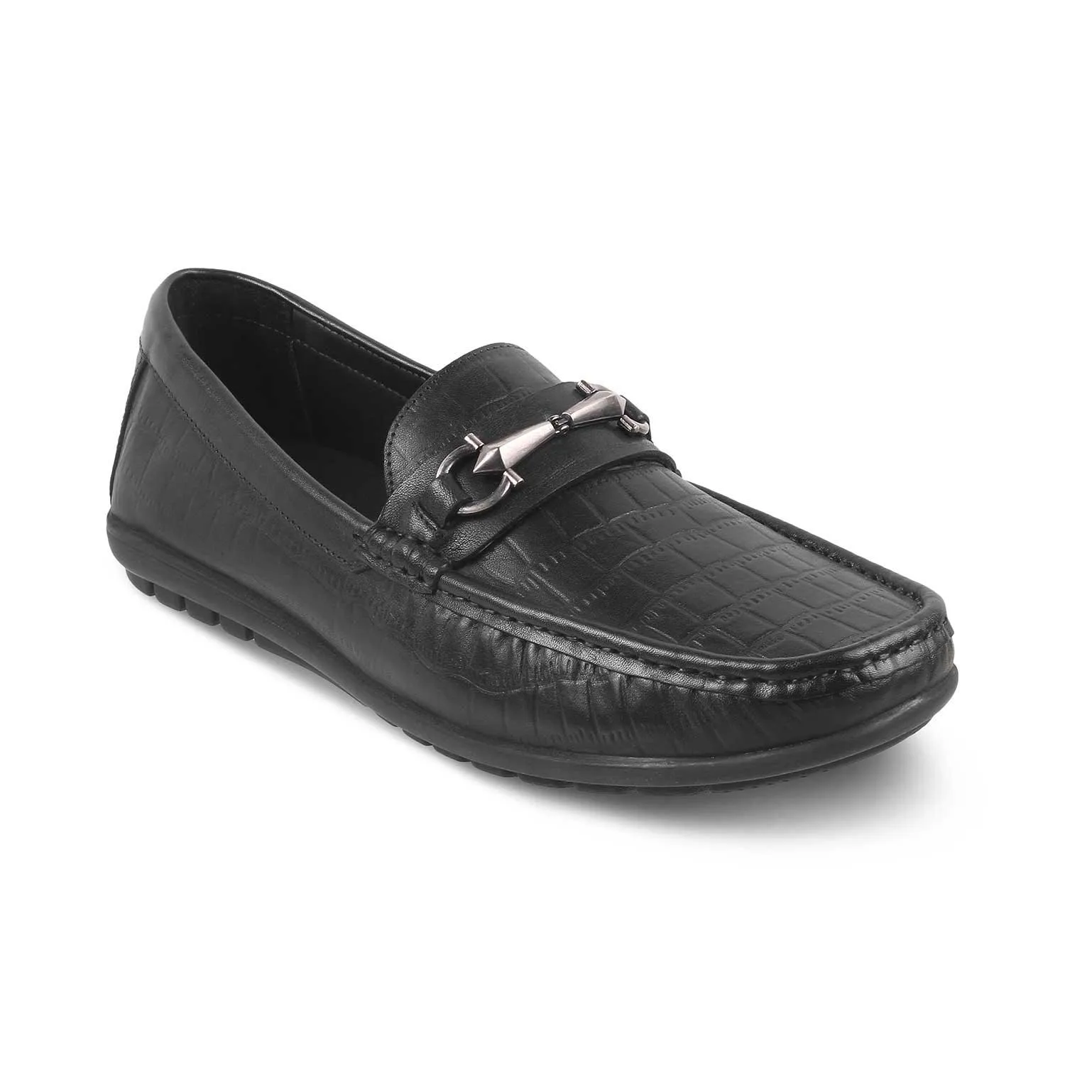 The Accademia Black Men's Leather Loafers Tresmode