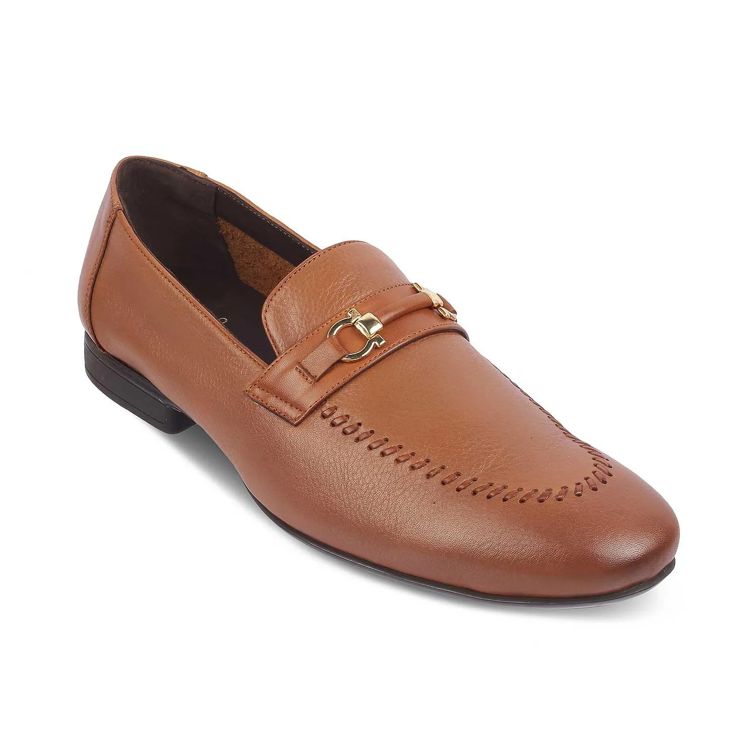 The Bologna Tan Men's Leather Loafers Tresmode