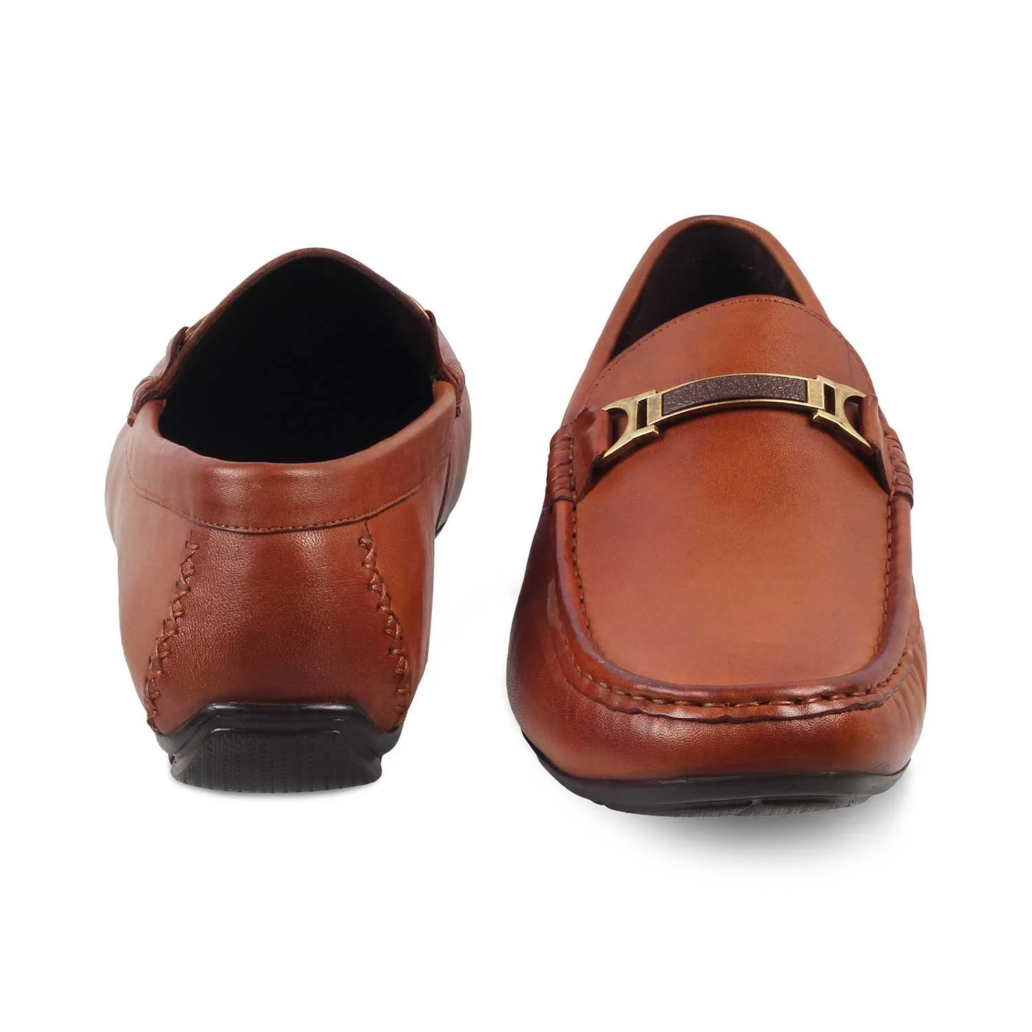 The Cegold Tan Men's Leather Driving Loafers Tresmode