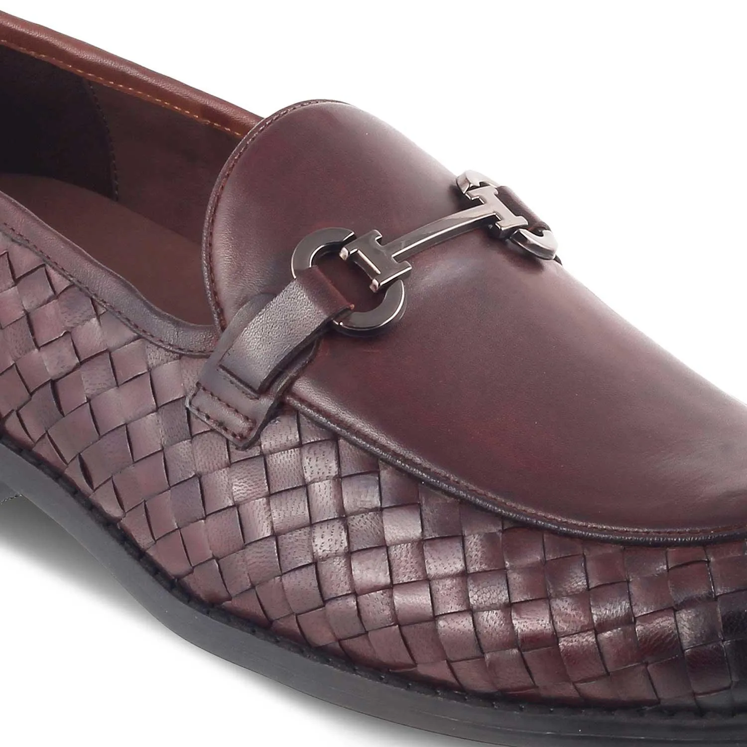 The Comme Brown Men's Leather Loafers Tresmode