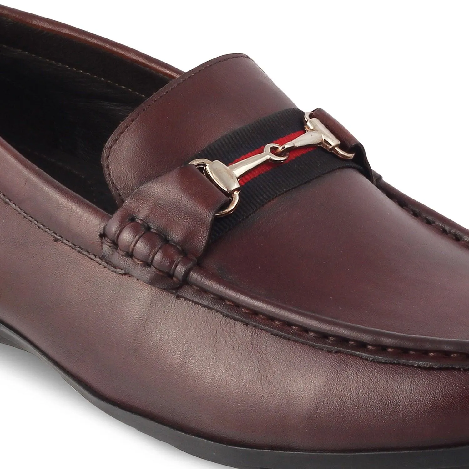 The Crada Brown Men's Leather Driving Loafers Tresmode