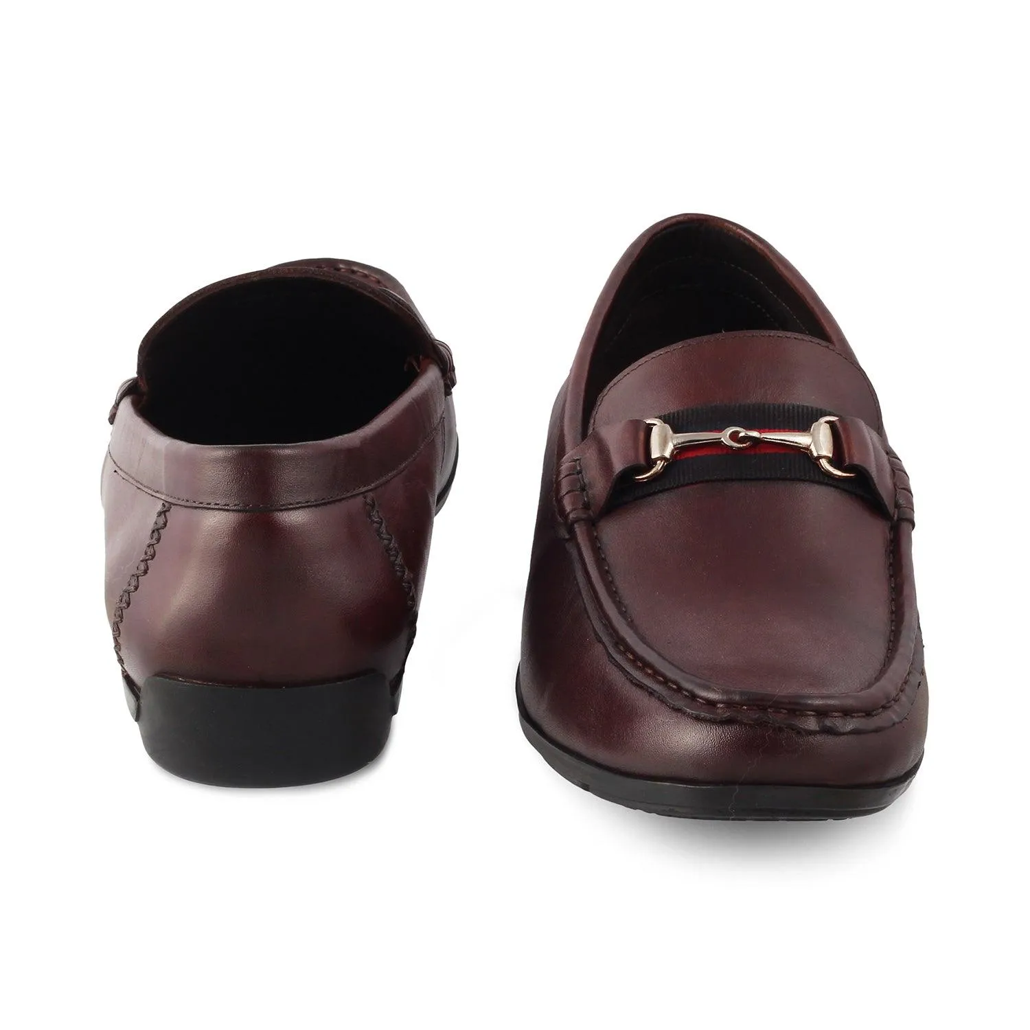 The Crada Brown Men's Leather Driving Loafers Tresmode