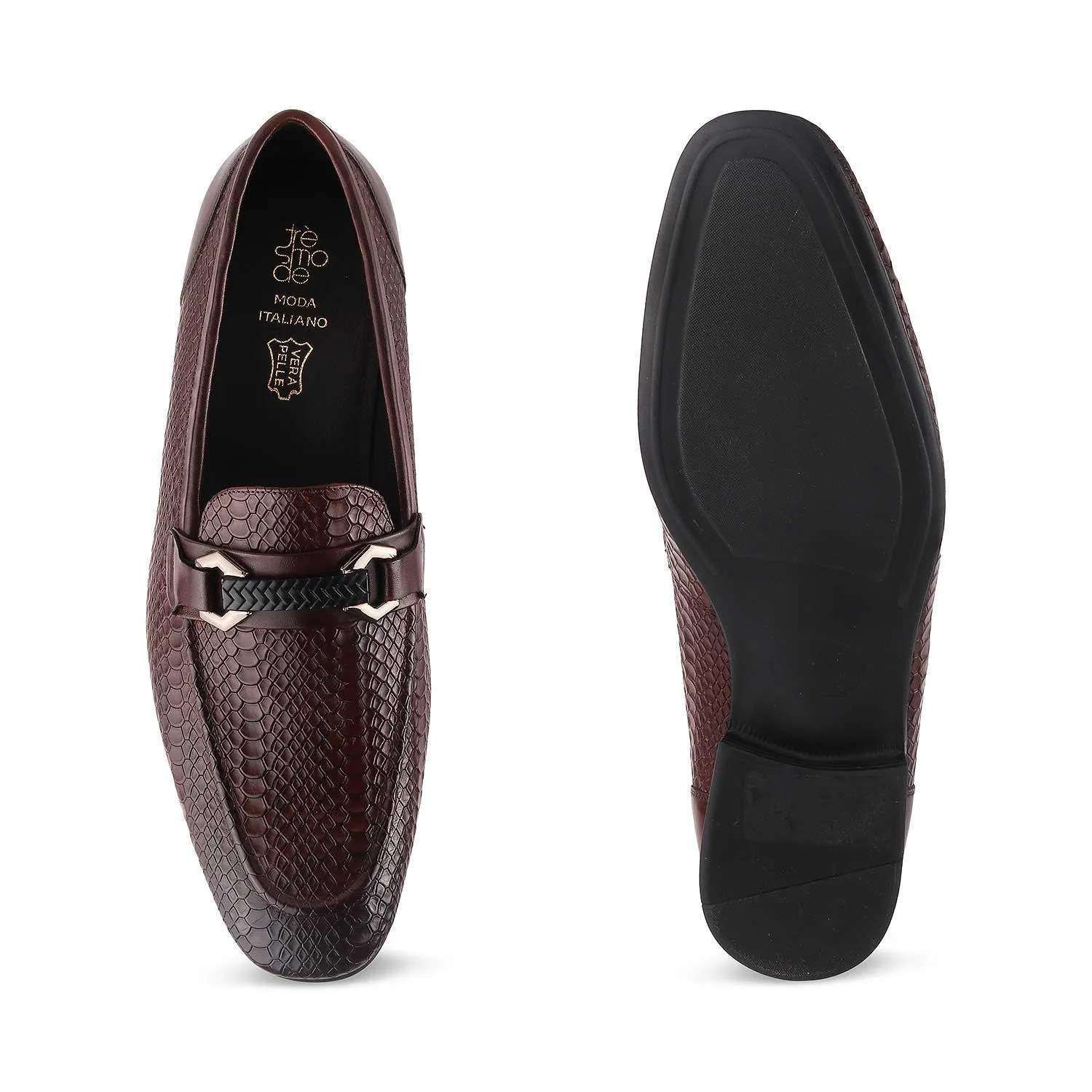 The Cytom Tan Men's Leather Loafers