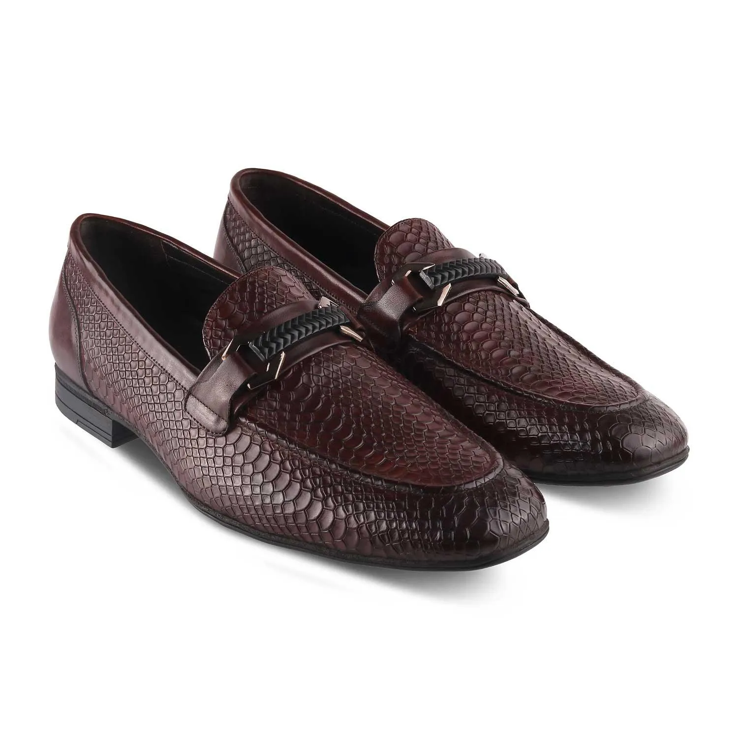 The Cytom Tan Men's Leather Loafers