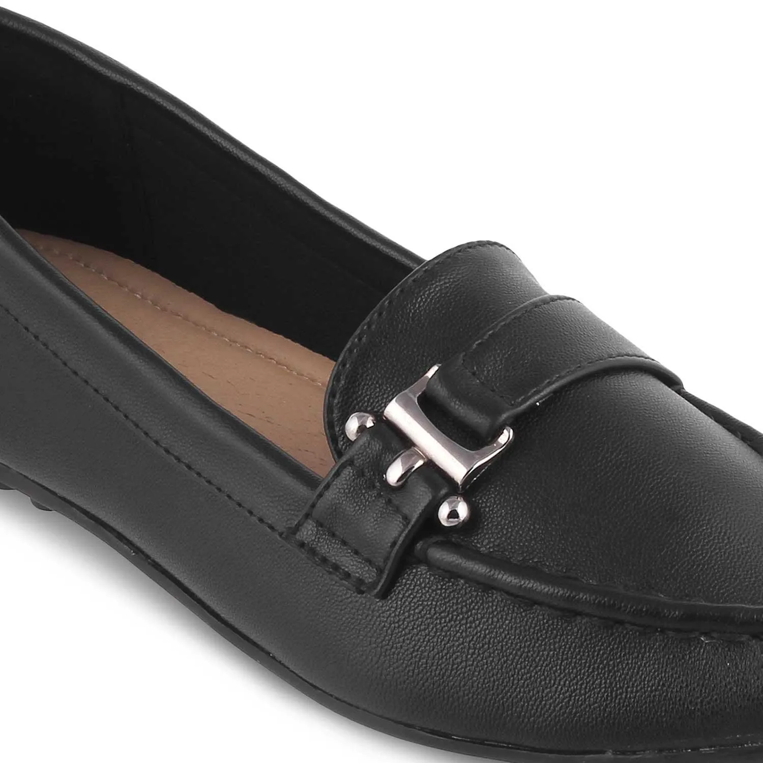 The Lativa Black Women's Dress Loafers Tresmode