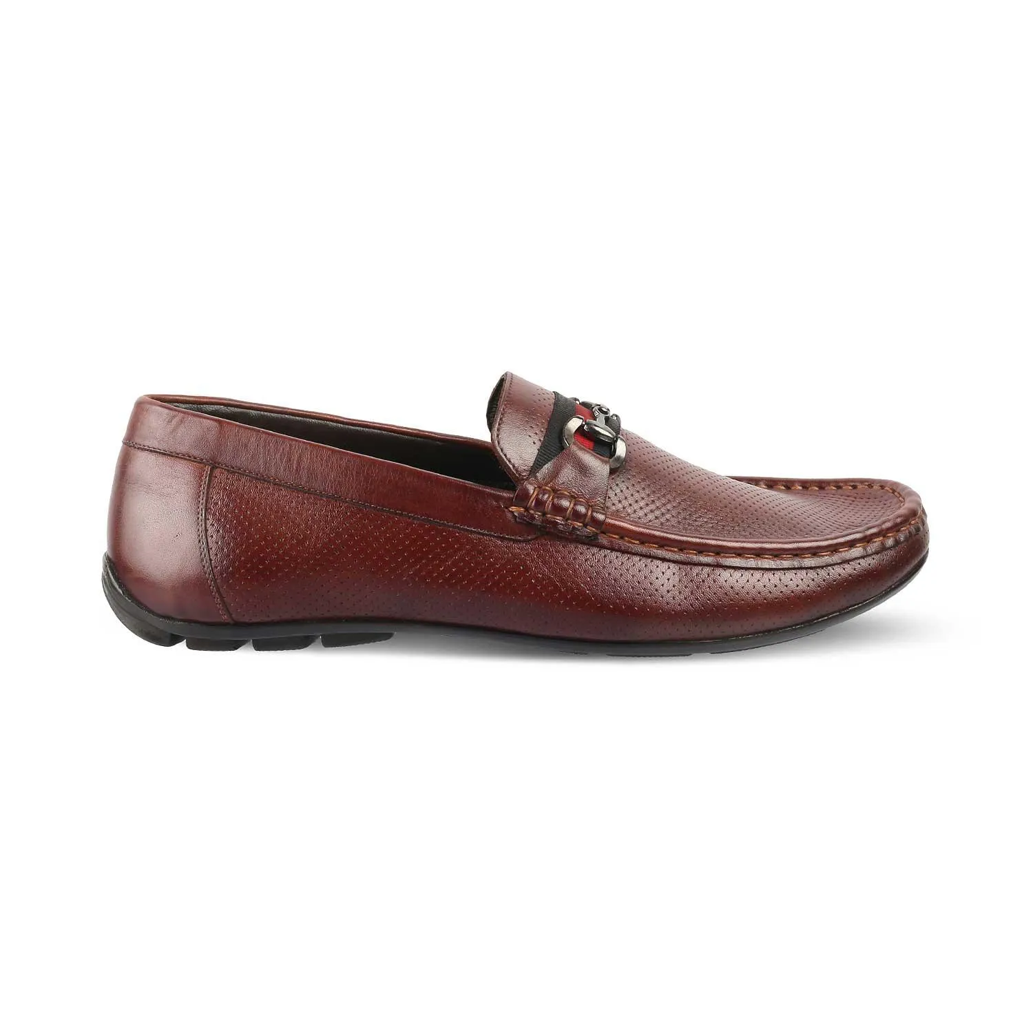 The Rottervam Brown Mens Driving Leather Loafer