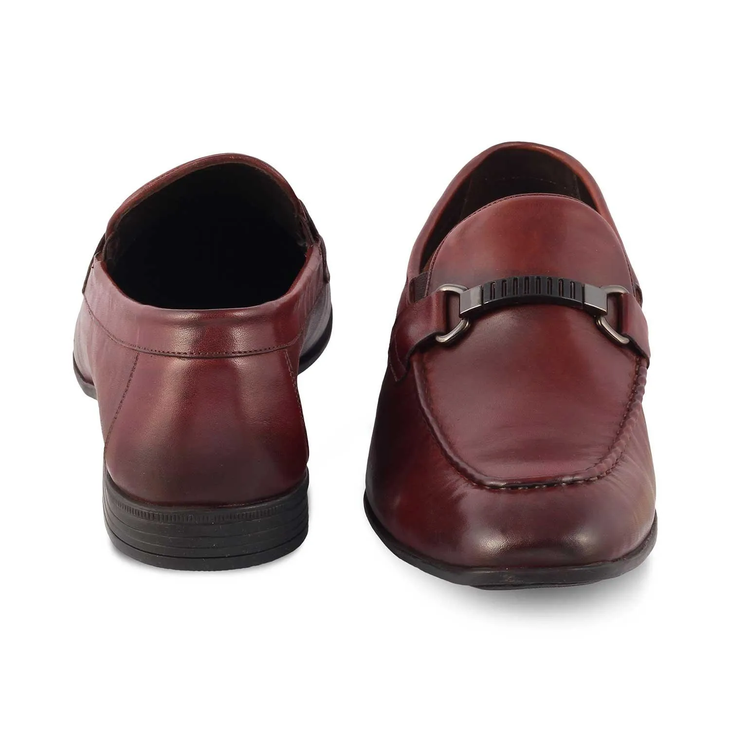 The Sotrim Brown Men's Leather Loafers Tresmode