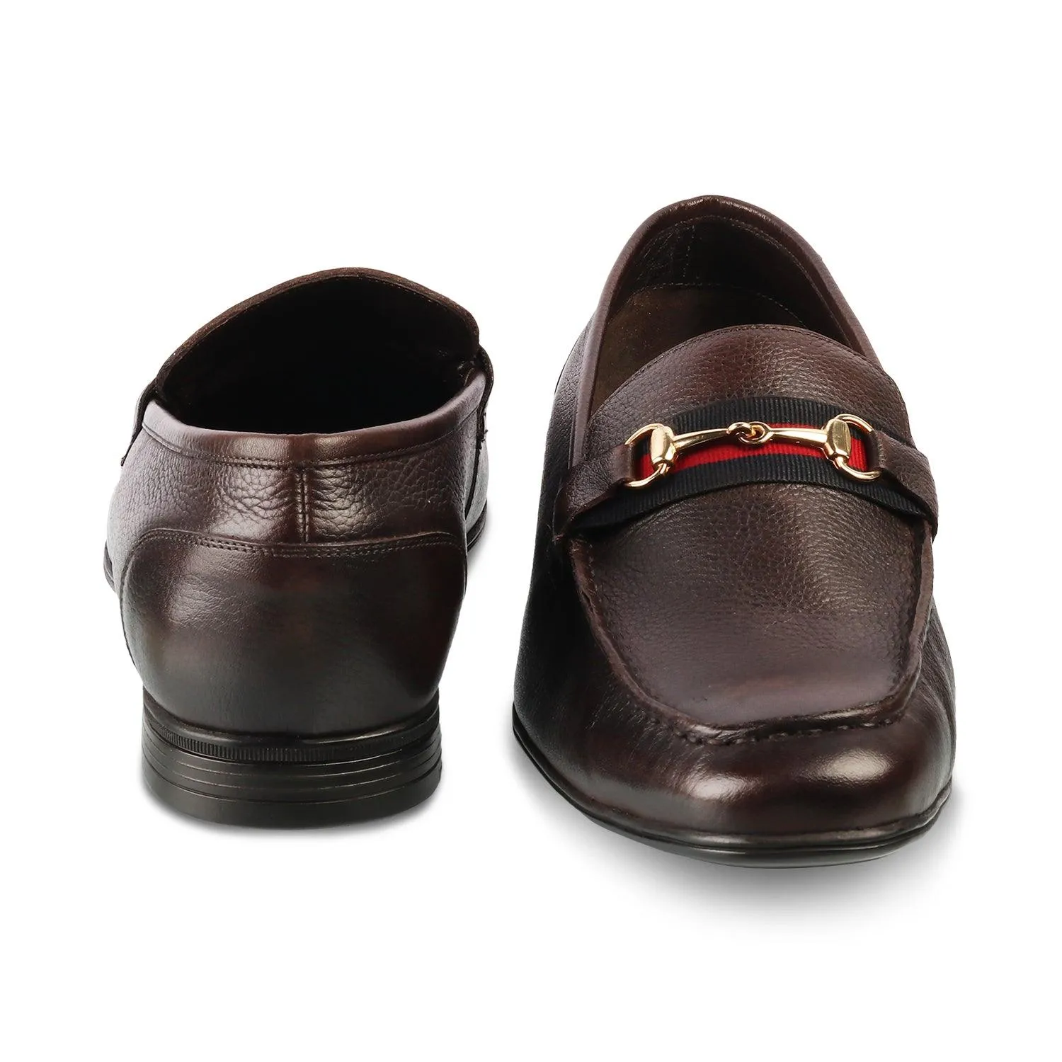 The Suchi Brown Mens Leather Loafers