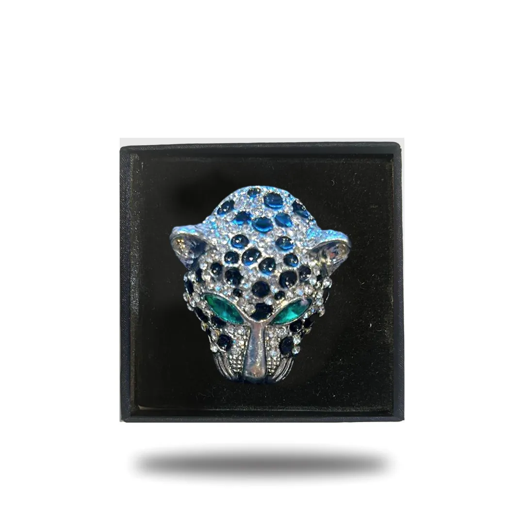 TIGER Crystal Animal Lapel pins