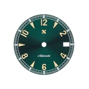 Watch Dial: Alpine Sunburst Green