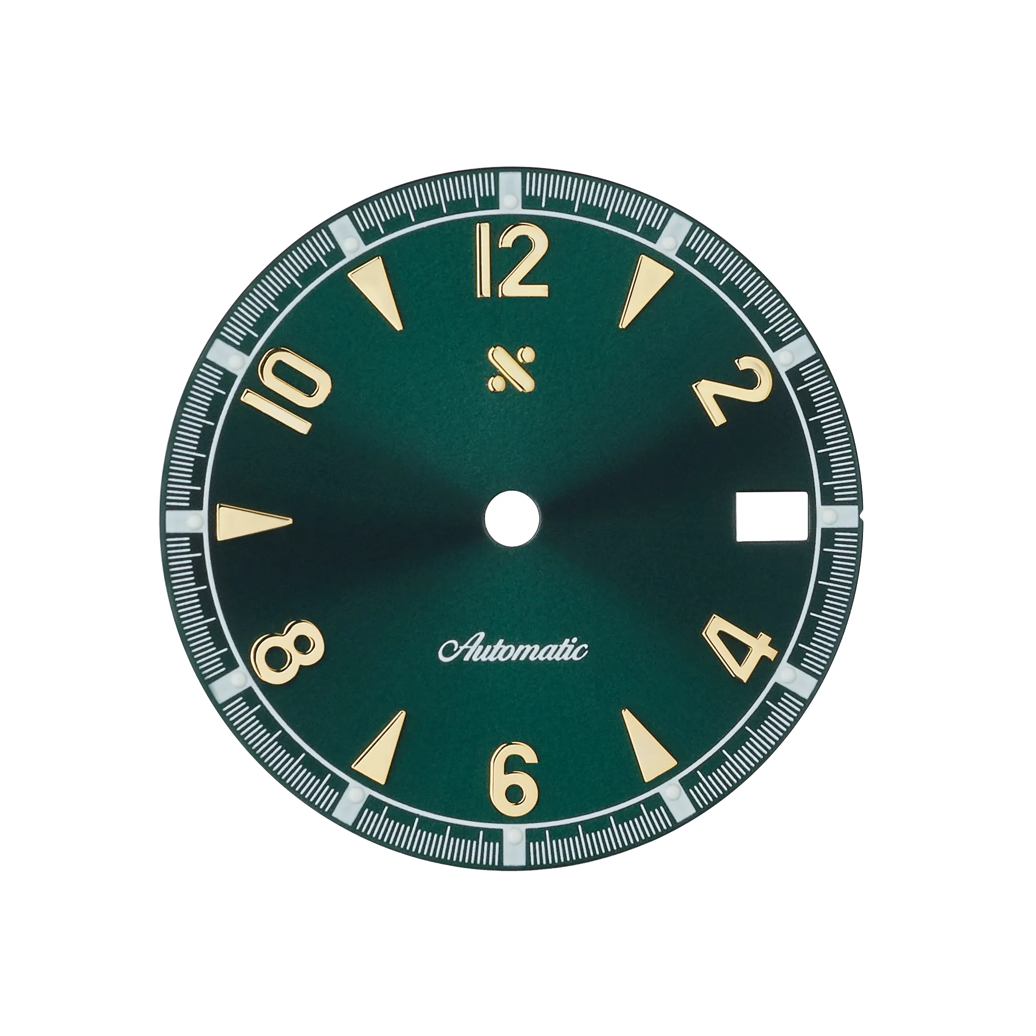 Watch Dial: Alpine Sunburst Green