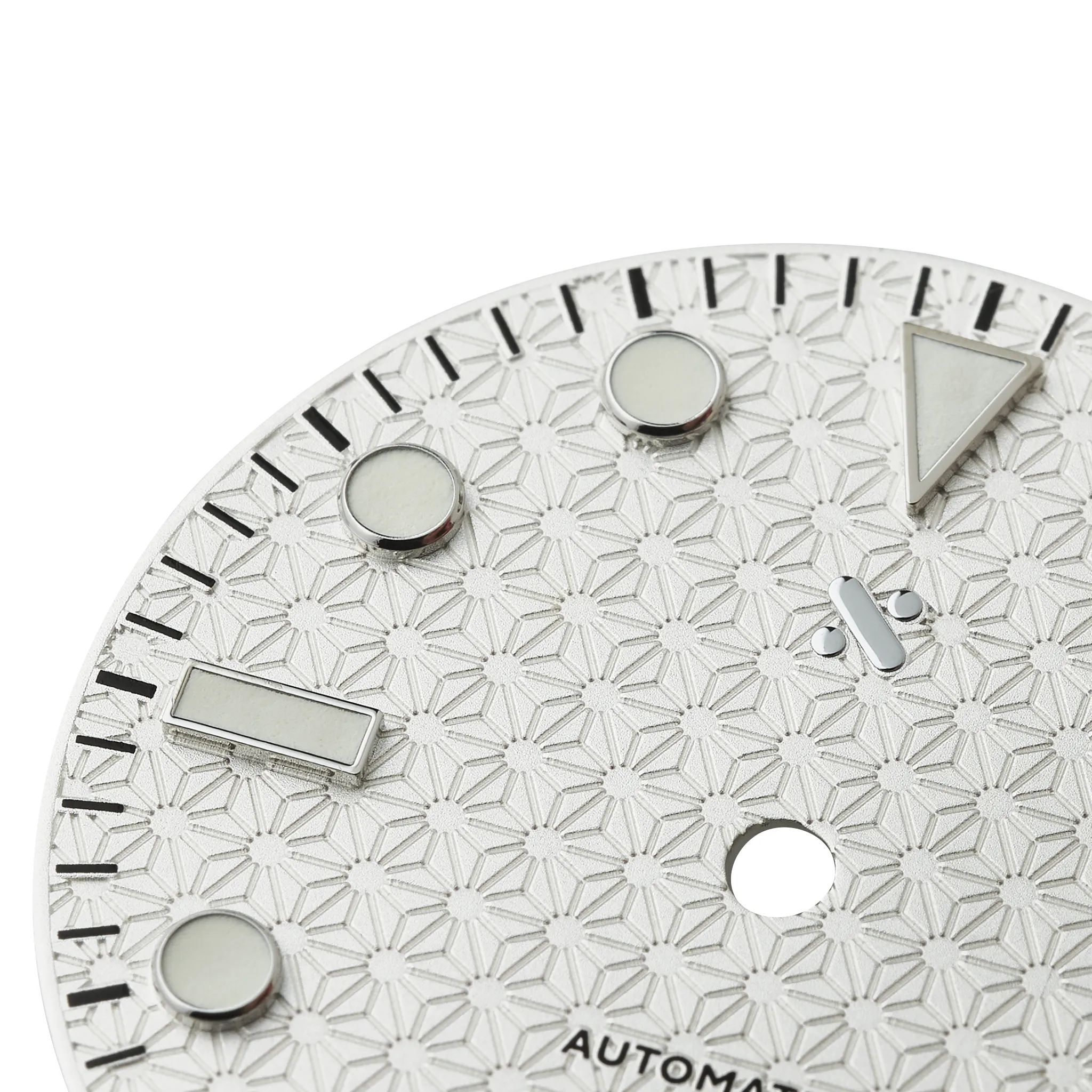 Watch Dial: Asanoha Silver