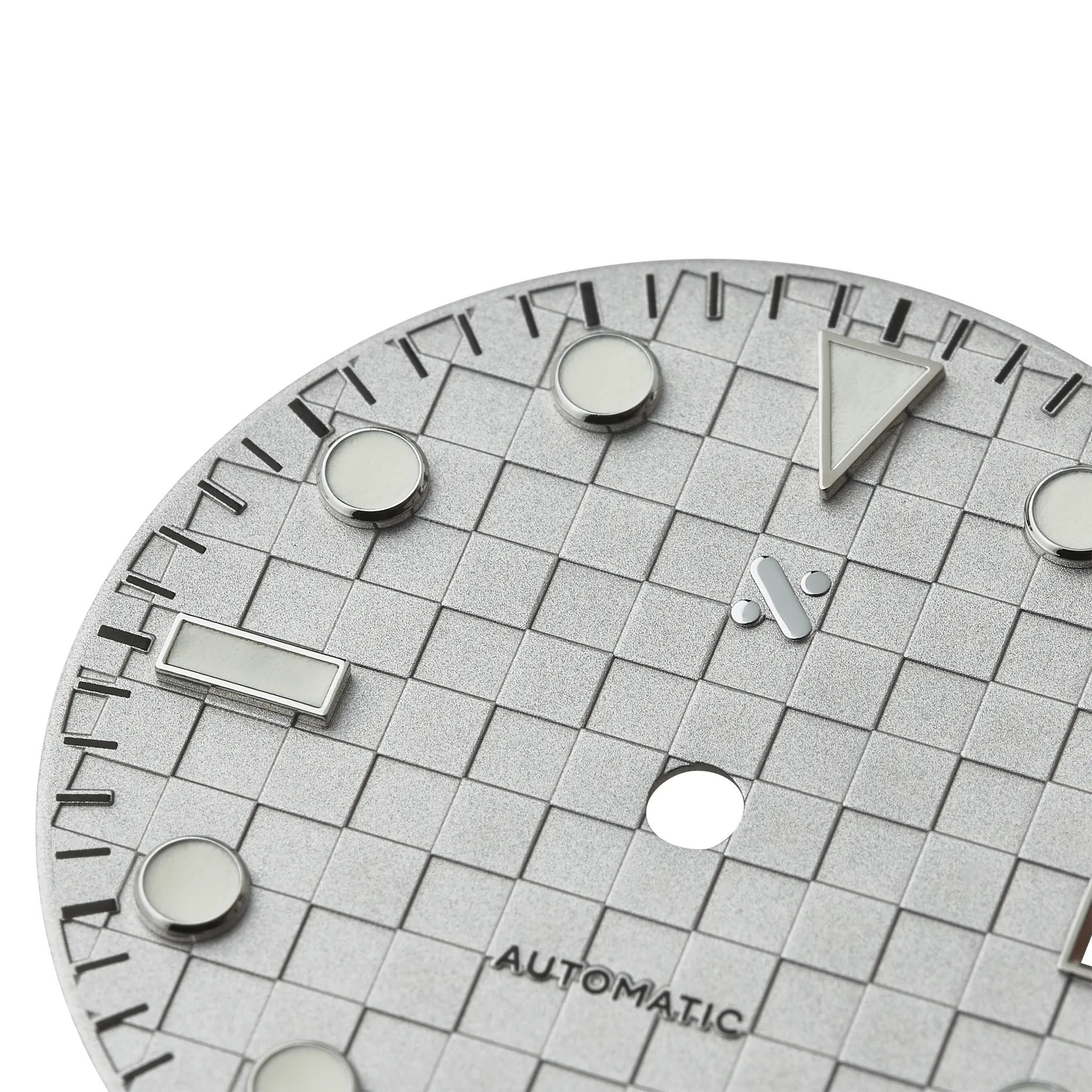 Watch Dial: Checkerboard Cool Grey