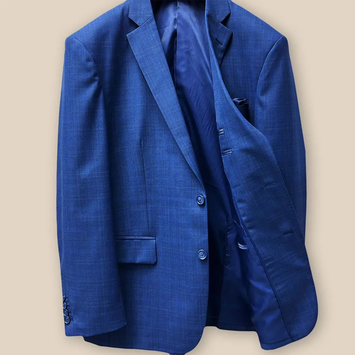 Westwood Hart Navy with Blue Windowpane Suit