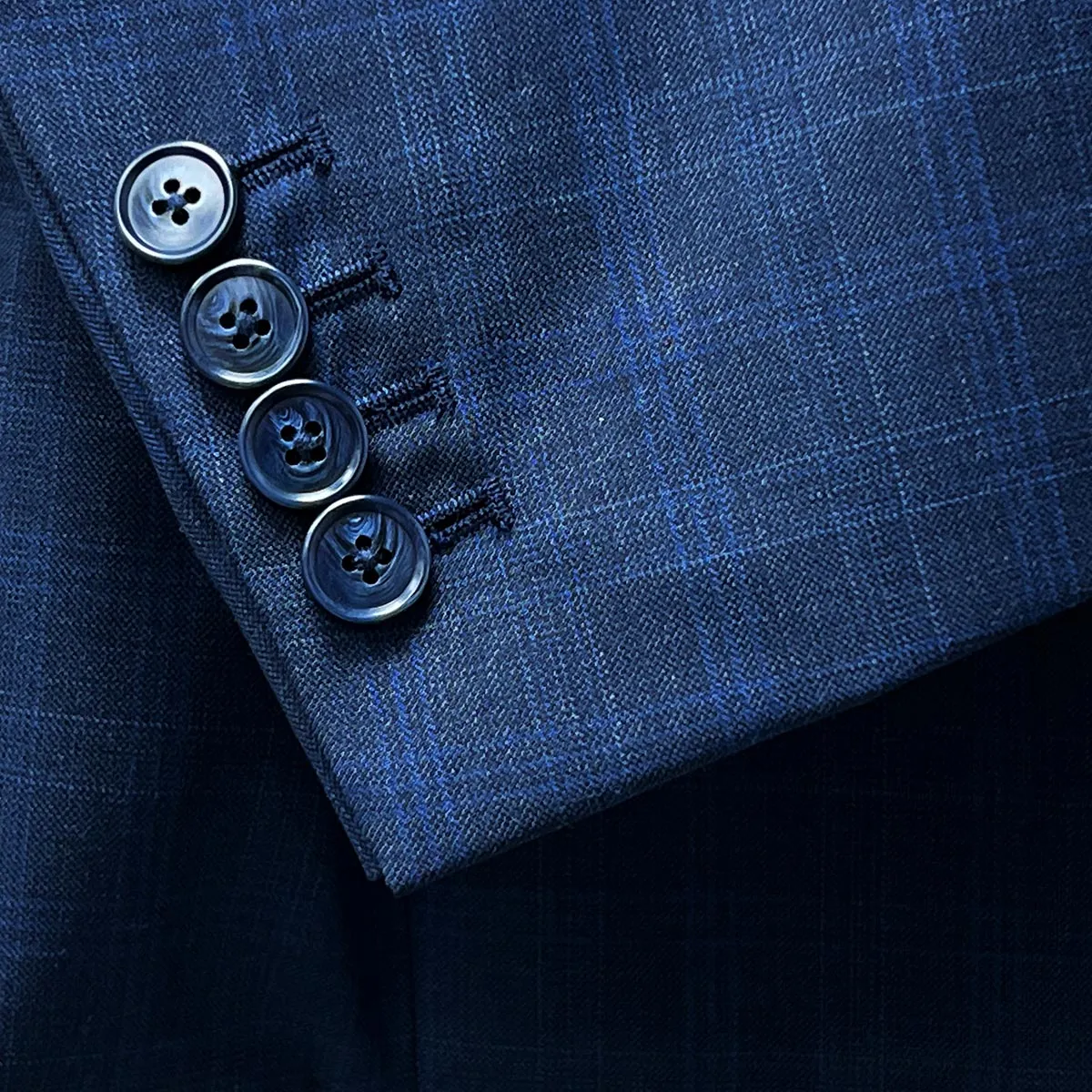 Westwood Hart Navy with Blue Windowpane Suit